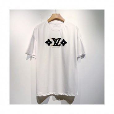 Louis vuitton  Mm/Wm Logo Short Sleeved Tshirts White - 루이비통 2021 남/녀 로고 반팔티 Lou02932x Size(s 