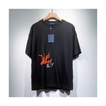 Louis vuitton  Mm/Wm Logo Short Sleeved Tshirts Black - 루이비통 2021 남/녀 로고 반팔티 Lou02931x Size(s 