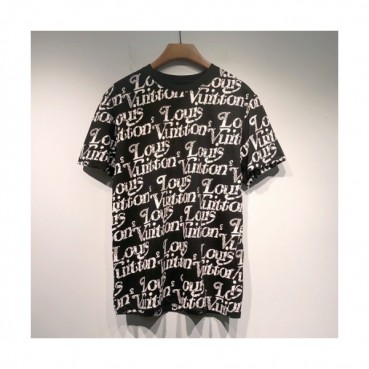 Louis vuitton  Mm/Wm Logo Short Sleeved Tshirts Black - 루이비통 2021 남/녀 로고 반팔티 Lou02929x Size(s 