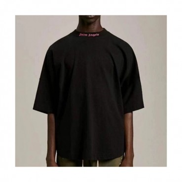 Palm Angels  Mm/Wm Logo Cotton Short Sleeved Tshirts Black - 팜 엔젤스 2021 남/녀 로고 코튼 반팔티셔츠 Pam0309x Size(xs 
