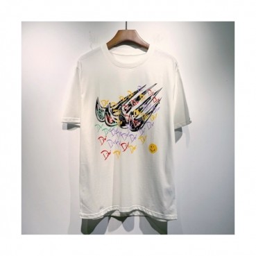 Dior  Mm/Wm Casual Crew-neck Short Sleeved Tshirts White 