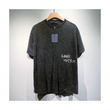 Louis vuitton  Mm/Wm Logo Short Sleeved Tshirts Black - 루이비통 2021 남/녀 로고 반팔티 Lou02923x Size(s 