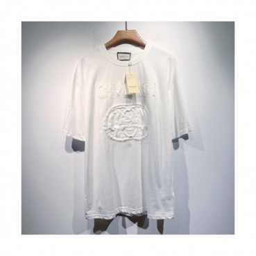 [트렌디]Gucci  Mm/Wm Logo Short Sleeved Tshirts Ivory - 구찌 2021 남/녀 로고 반팔티 Guc03745x Size(s 