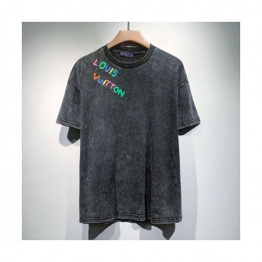 Louis vuitton  Mm/Wm Logo Short Sleeved Tshirts Black - 루이비통 2021 남/녀 로고 반팔티 Lou02919x Size(s 