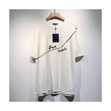 Louis vuitton  Mm/Wm Logo Short Sleeved Tshirts White - 루이비통 2021 남/녀 로고 반팔티 Lou02916x Size(s 