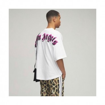 Palm Angels  Mm/Wm Logo Cotton Short Sleeved Tshirts White - 팜 엔젤스 2021 남/녀 로고 코튼 반팔티셔츠 Pam0308x Size(xs 