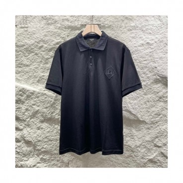 Fendi  Mens Logo Casual Short Sleeved Tshirts Black - 펜디 2021 남성 로고 캐쥬얼 코튼 반팔티 Fen0980x Size(s 