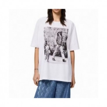 Loewe  Mm/Wm Smile Short Sleeved Tshirts White - 로에베 2021 남/녀 스마일 반팔티 Loe0420x Size(xs 