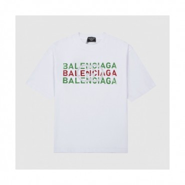 [매장판]Balenciaga  Mm/Wm Logo Cotton Short Sleeved Tshirts White - 발렌시아가 2021 남/녀 로고 코튼 반팔티 Bal01071x Size(xs 