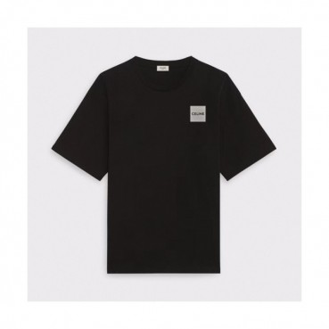 Celine Mm/Wm Hedi Slimane Logo Cotton Short Sleeved Tshirts Black - 셀린느 2021 남/녀 로고 코튼 반팔티 Cel0121x Size(s 