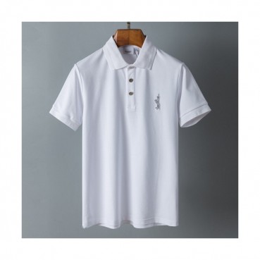 Burberry  Mens Logo Cotton Short Sleeved Tshirts Navy - 버버리 2021 남성 로고 코튼 반팔티 Bur03878x Size(m 