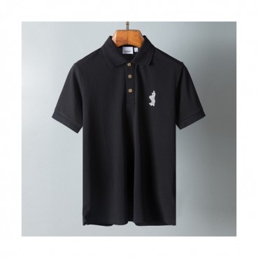 Burberry  Mens Logo Cotton Short Sleeved Tshirts Black - 버버리 2021 남성 로고 코튼 반팔티 Bur03875x Size(m 
