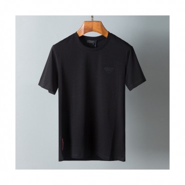 Prada  Mens Basic Logo Short Sleeved Tshirts Black - 프라다 2021 남성 베이직 로고 폴로 반팔티 Pra02274x Size(m 