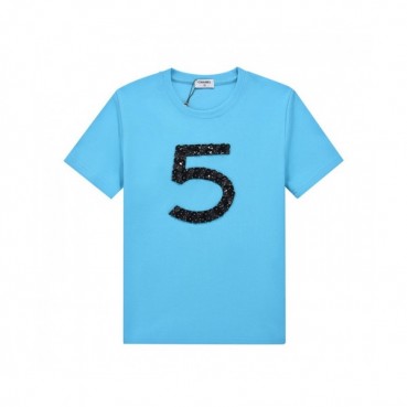 Chanel  Mm/Wm 'CC' Logo Cotton Short Sleeved Tshirts Blue - 샤넬 2021 남/녀 'CC'로고 코튼 반팔티 Cnl0700x Size(s 