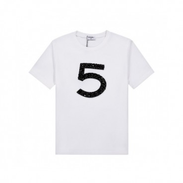 Chanel  Mm/Wm 'CC' Logo Cotton Short Sleeved Tshirts White - 샤넬 2021 남/녀 'CC'로고 코튼 반팔티 Cnl0699x Size(s 