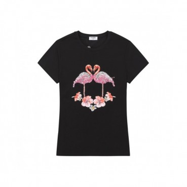 Chanel  Womens 'CC' Logo Cotton Short Sleeved Tshirts Black - 샤넬 2021 여성 'CC'로고 코튼 반팔티 Cnl0697x Size(s 