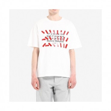 Maison margiela  Mm/Wm Deserve Printing Cotton Short Sleeved Tshirts White - 메종 마르지엘라 2021 남/녀 프린팅 코튼 반팔티 Mai0045x Size(s 