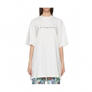 Vetements  Mm/Wm Printing Logo Cotton Short Sleeved Oversize Tshirts White - 베트멍 2021 남/녀 프린팅 로고 코튼 오버사이즈 반팔티 Vet0147x Size(xs 