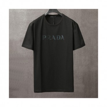 Prada  Mens Basic Logo Short Sleeved Tshirts Black - 프라다 2021 남성 베이직 로고 폴로 반팔티 Pra02270x Size(s 