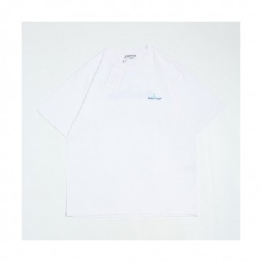 Balenciaga  Mm/Wm Logo Cotton Short Sleeved Tshirts White - 발렌시아가 2021 남/녀 로고 코튼 반팔티 Bal01056x Size(xs 
