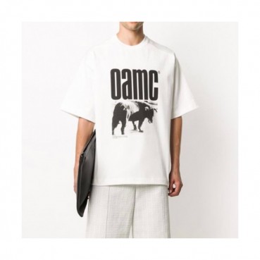 OAMC Mens White Tshirts - 오에이엠씨 2021 남성 반팔 티셔츠 