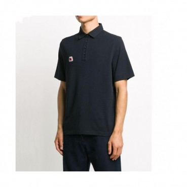 Moncler  Mens Logo Crew-neck Short Sleeved Tshirts Navy 