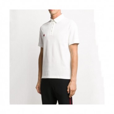Moncler  Mens Logo Crew-neck Short Sleeved Tshirts White 