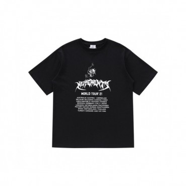 Vetements  Mm/Wm Printing Logo Cotton Short Sleeved Oversize Tshirts Black - 베트멍 2021 남/녀 프린팅 로고 코튼 오버사이즈 반팔티 Vet0143x Size(xs 