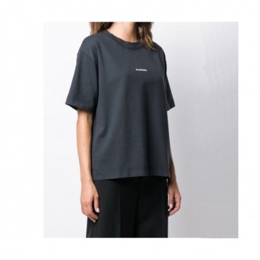 Acne  Studios Mm/Wm Logo Cotton Short Sleeved Tshirts Gray - 아크네 스튜디오 2021 남/녀 로고 코튼 반팔티 Acn0126x Size(s 