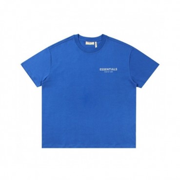 Fear of god  Mm/Wm Minimal Cotton Short Sleeved Tshirts Blue - 피어오브갓 2021 남/녀 미니멀 코튼 반팔티 Fea0281x Size(s 