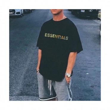 Fear of god  Mm/Wm Minimal Cotton Short Sleeved Tshirts Black - 피어오브갓 2021 남/녀 미니멀 코튼 반팔티 Fea0276x Size(s 