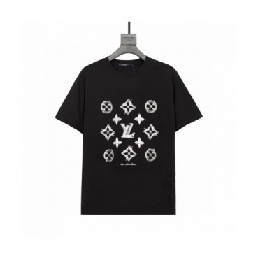 Louis vuitton  Mm/Wm Logo Short Sleeved Tshirts Black - 루이비통 2021 남/녀 로고 반팔티 Lou02897x Size(xs 