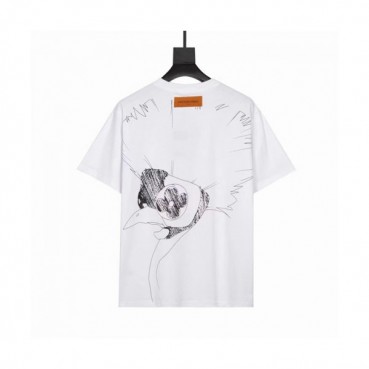 Louis vuitton  Mm/Wm Logo Short Sleeved Tshirts White - 루이비통 2021 남/녀 로고 반팔티 Lou02896x Size(xs 