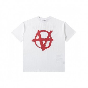 Vetements  Mm/Wm Printing Logo Cotton Short Sleeved Oversize Tshirts White - 베트멍 2021 남/녀 프린팅 로고 코튼 오버사이즈 반팔티 Vet0137x Size(s 