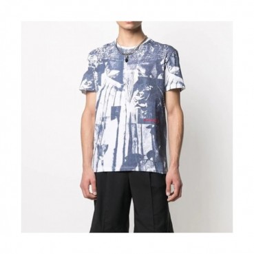 [추천템]Alexander Mcqueen  Mens Logo Cotton Short Sleeved Tshirt White - 알렉산더맥퀸 2021 남성 코튼 반팔티 Qeen0100x.Size(s 