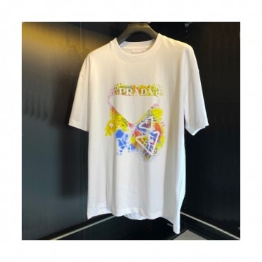 Prada  Mens Basic Logo Short Sleeved Tshirts White - 프라다 2021 남성 베이직 로고 폴로 반팔티 Pra02266x Size(m 