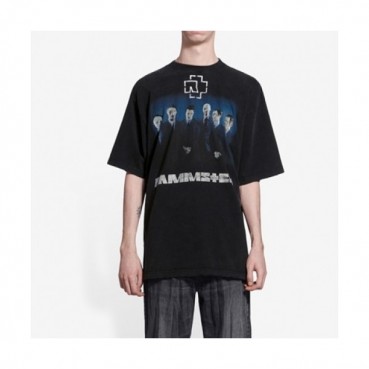 Balenciaga  Mm/Wm Logo Cotton Short Sleeved Tshirts Black - 발렌시아가 2021 남/녀 로고 코튼 반팔티 Bal01049x Size(xxs 