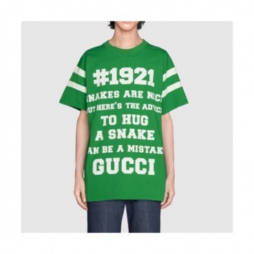 Gucci  Mm/Wm Logo Short Sleeved Tshirts Green- 구찌 2021 남/녀 로고 반팔티 Guc03737x Size(xs 
