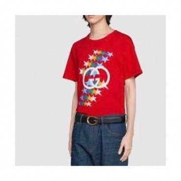 Gucci  Mm/Wm Logo Short Sleeved Tshirts  Red- 구찌 2021 남/녀 로고 반팔티 Guc03731x Size(xs 