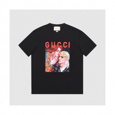 Gucci  Mm/Wm Logo Short Sleeved Tshirts Black - 구찌 2021 남/녀 로고 반팔티 Guc03727x Size(xs 