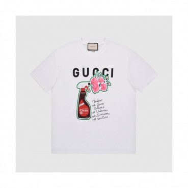 Gucci  Mm/Wm Logo Short Sleeved Tshirts White - 구찌 2021 남/녀 로고 반팔티 Guc03725x Size(xs 