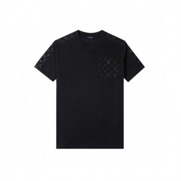 Louis vuitton  Mm/Wm Logo Short Sleeved Tshirts Black - 루이비통 2021 남/녀 로고 반팔티 Lou02871x Size(s 
