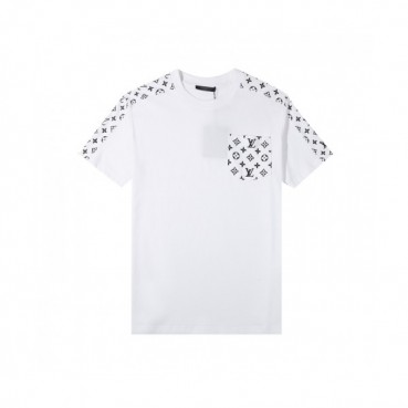 [매장판]Louis vuitton  Mm/Wm Logo Short Sleeved Tshirts White - 루이비통 2021 남/녀 로고 반팔티 Lou02870x Size(s 