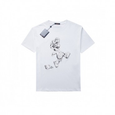 Louis vuitton  Mm/Wm Logo Short Sleeved Tshirts White - 루이비통 2021 남/녀 로고 반팔티 Lou02869x Size(s 