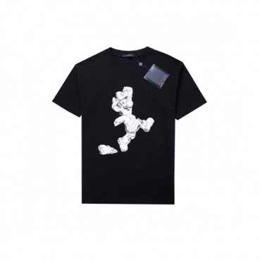 [매장판]Louis vuitton  Mm/Wm Logo Short Sleeved Tshirts Black - 루이비통 2021 남/녀 로고 반팔티 Lou02869x Size(s 