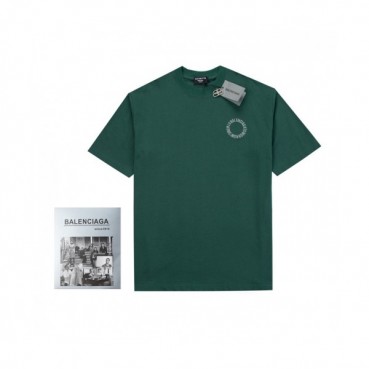 [추천템]Balenciaga  Mm/Wm Logo Cotton Short Sleeved Tshirts Green - 발렌시아가 2021 남/녀 로고 코튼 반팔티 Bal01044x Size(xs 