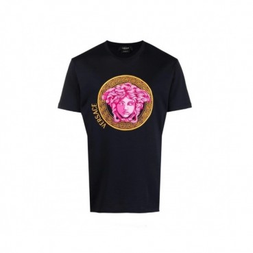 Versace  Mens Logo Short Sleeved Tshirts Black - 베르사체 2021 남성 메두사 반팔티 Ver0845x Size(s 