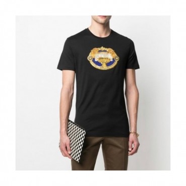 Versace  Mens Logo Short Sleeved Tshirts Black - 베르사체 2021 남성 메두사 반팔티 Ver0845x Size(s 