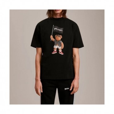 Palm Angels  Mm/Wm Logo Cotton Short Sleeved Tshirts Black - 팜 엔젤스 2021 남/녀 로고 코튼 반팔티셔츠 Pam0304x Size(s 