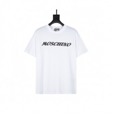 Moschino  Mm/Wm Logo Cotton Short Sleeved Tshirts White - 모스키노 2021 남/녀 로고 코튼 반팔티 Mos0164x Size(xs 